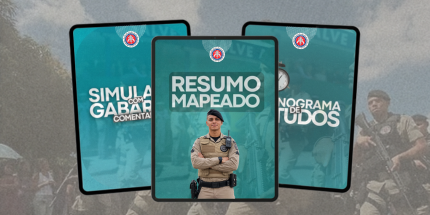 PM BA: Resumo Mapeado + Simulado com Gabarito + Cronograma de Estudos