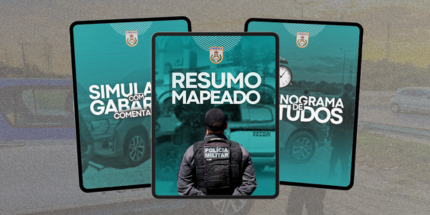 PMERJ: Resumo Mapeado + Simulado com Gabarito + Cronograma de Estudos